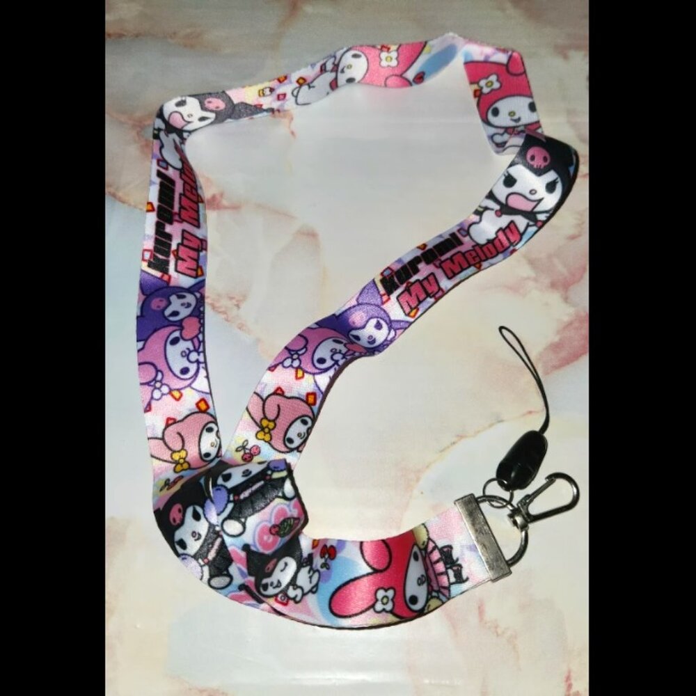 Kuromi My Melody Hello kitty Lanyard Brand New